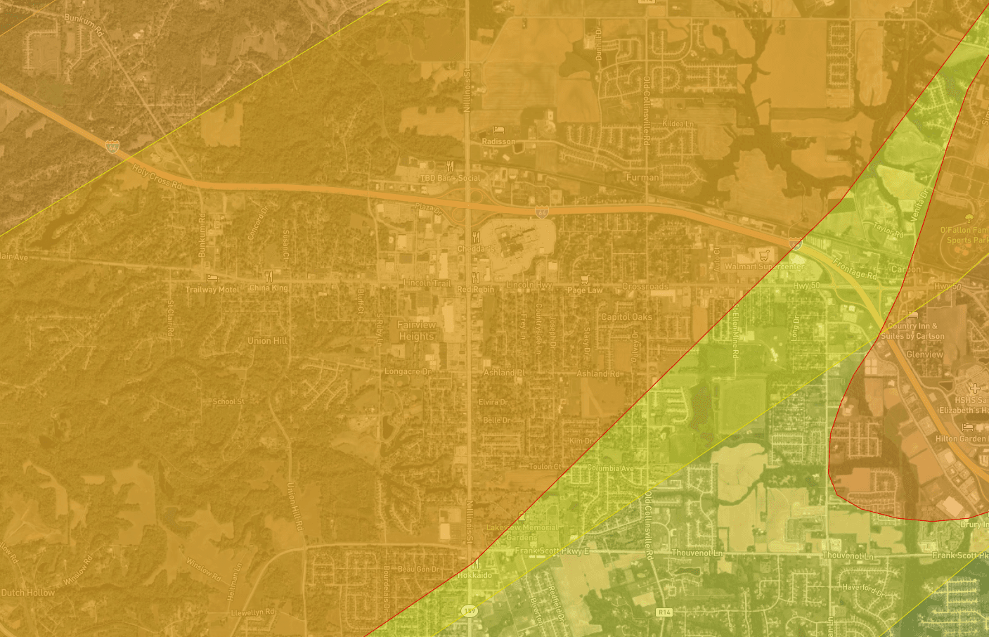 Hail Damage Patterns